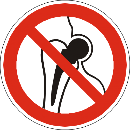metal implants artificial joint prohibited