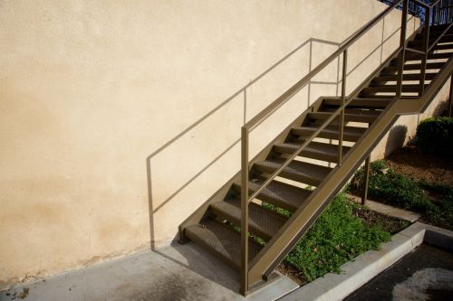 Metal Staircase Leading Up