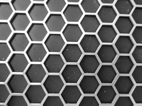Metallic Honeycomb Pattern