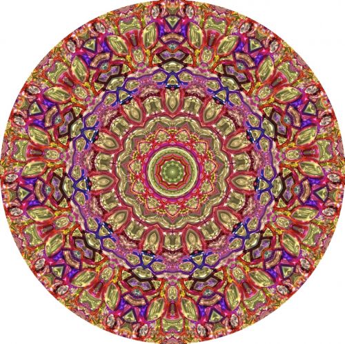 metallic mandala circle texture