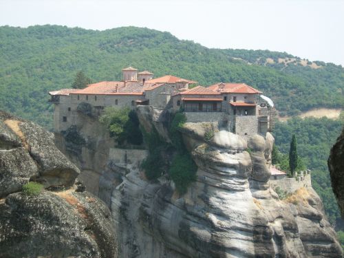 meteora monastery rocks