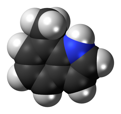 methylindole molecule model