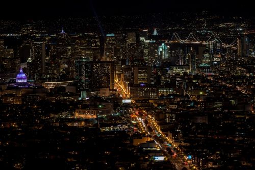 metropolis night view
