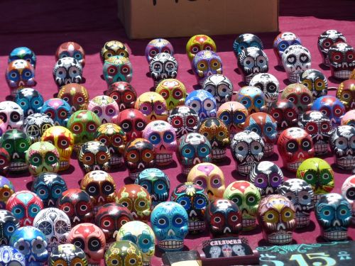 mexican skulls folk art