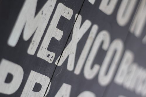 mexico words wood