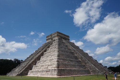 mexico  pyramid  sky