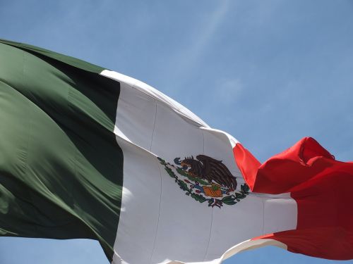 mexico flag sky