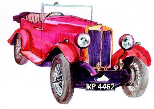 mg vintage car