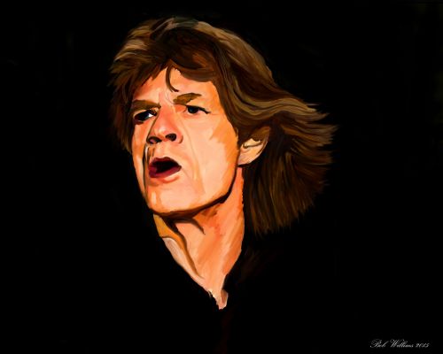Mick Jagger Digital Painting