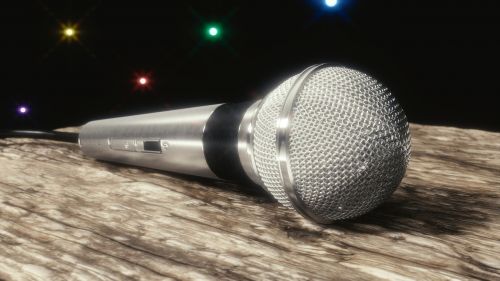 microphone 3d art
