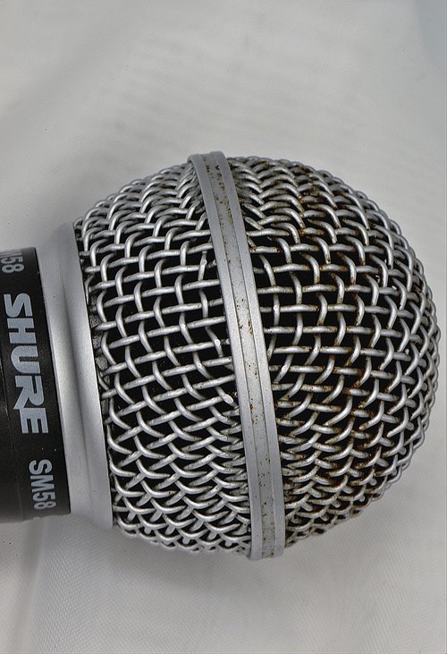 microphone  close up  used