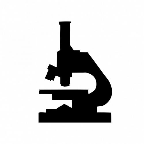 microscope black silhouette
