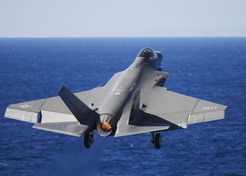 military fighter jet test flight