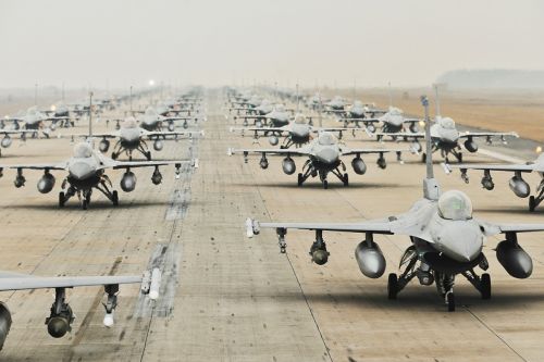 military jets runway training
