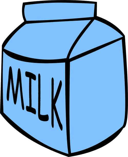 milk carton blue