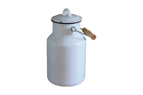 milk can white isolated
