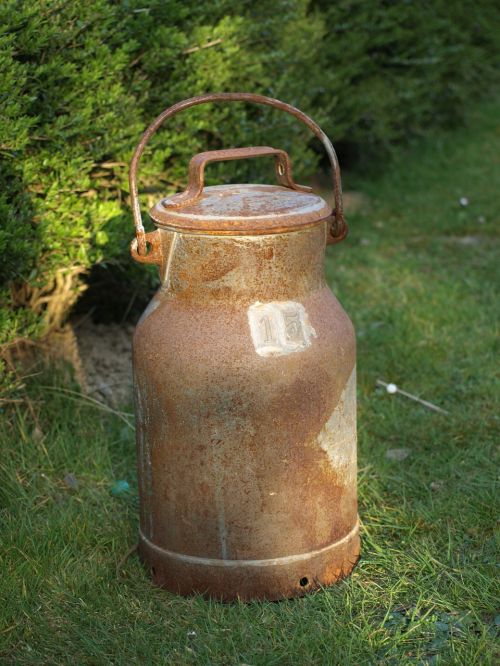 milk can old iron