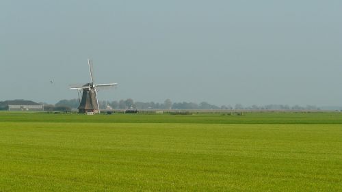 mill landscape netherlands