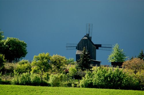 mill windmill wooden