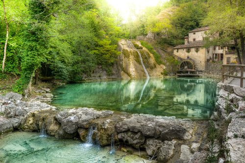 mill  waterfall  water