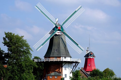 mill  northern germany  windmill