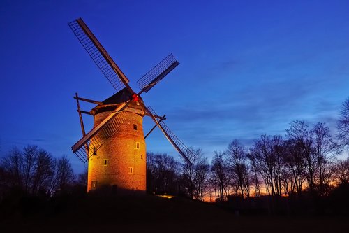 mill  tower windmill  windmill