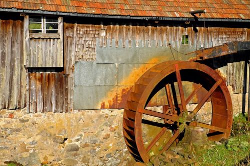 mill wheel waterwheel grind