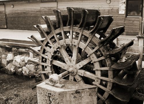 mill wheel waterwheel water