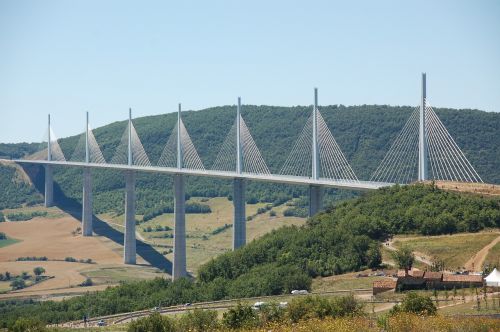 millau viaduct summer holiday