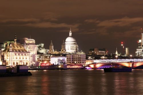 millennium bridge london night