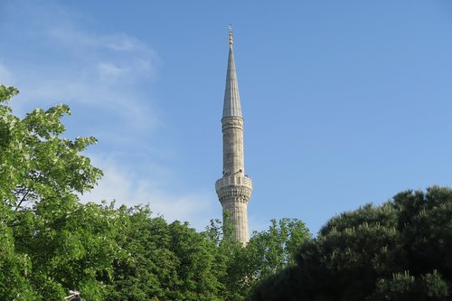 minaret  sultan ahmet  istanbul