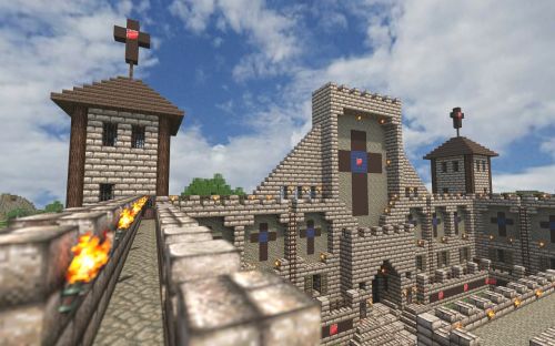minecraft castle render