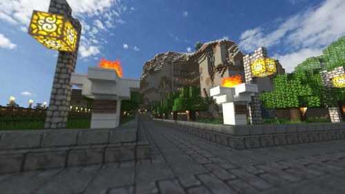 minecraft castle render