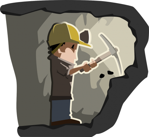 miner cave coal