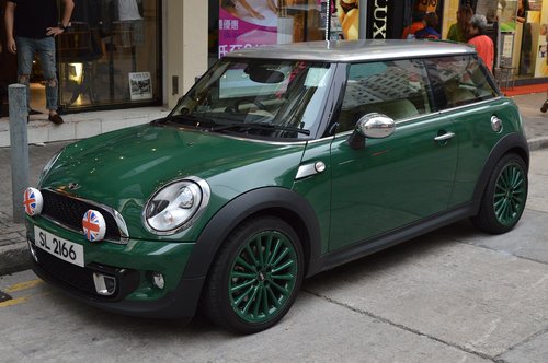 mini  car  green