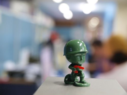 miniature toy soldier