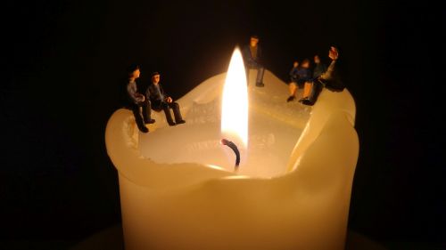 miniature figures personal candle