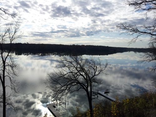 minnesota blue lake reflection