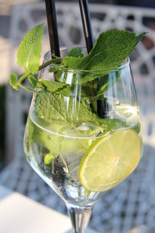 mint lime cocktail