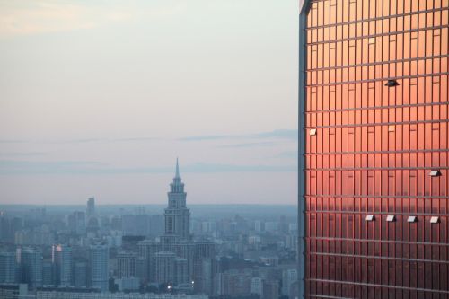 mirroring skyline moscow