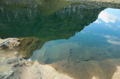 mirroring reflection bergsee