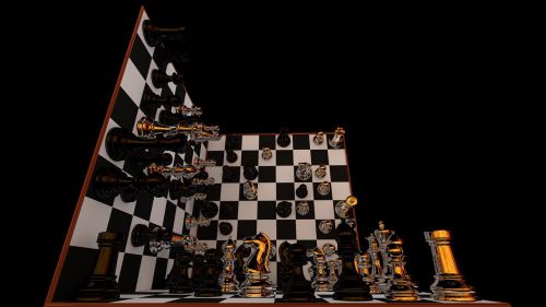 mirroring chess board 3d chess