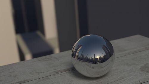 mirroring ball reflection