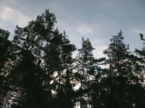 mirroring lake reflection