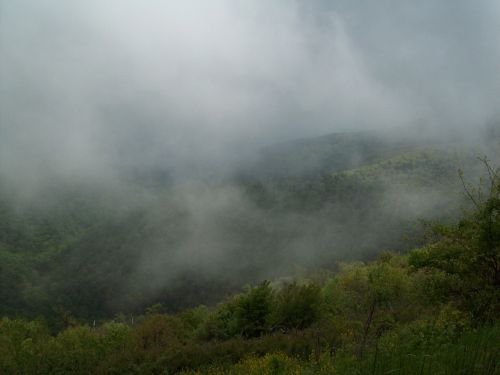 mist mountain landscape