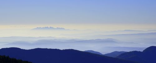 mist montserrat landscape