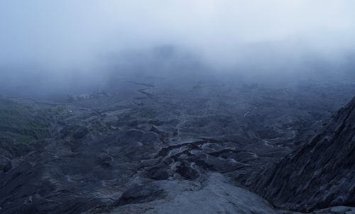 mist nature volcano