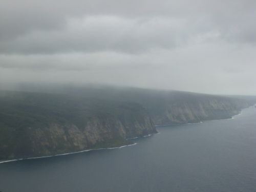 misty mountain cliff
