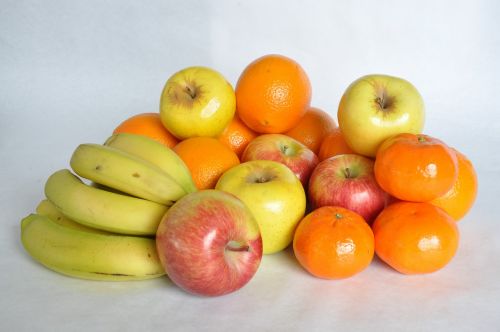 mix fruit banana tangerine