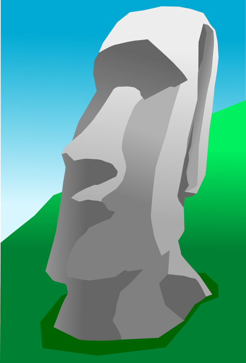 moai easter island stone